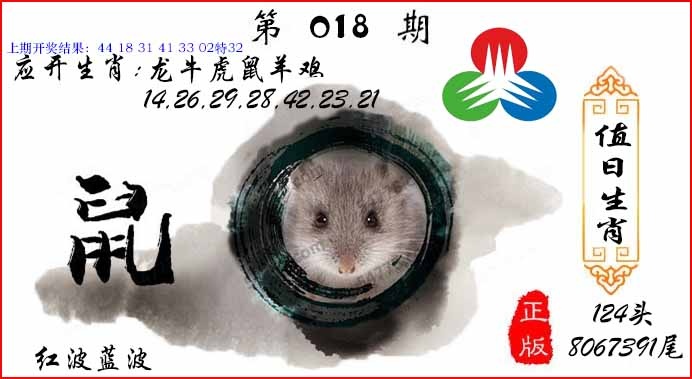 018期值日生肖[图]