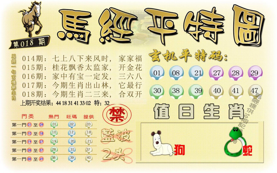 018期马经平特图[图]