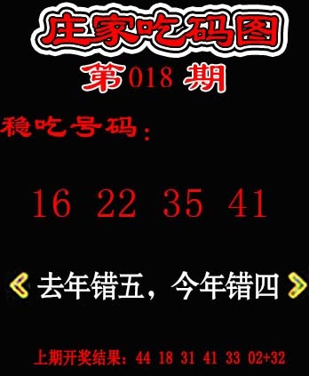 018期庄家吃码图[图]