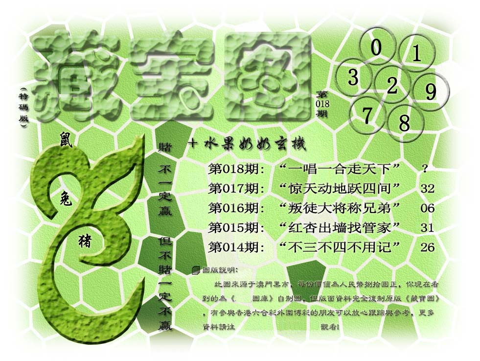 018期(水果奶奶藏宝图)正版[图]