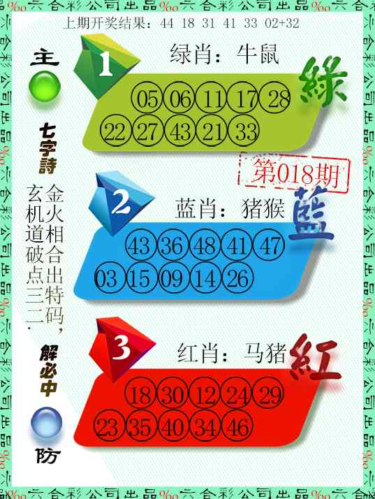 018期三波十码[图]