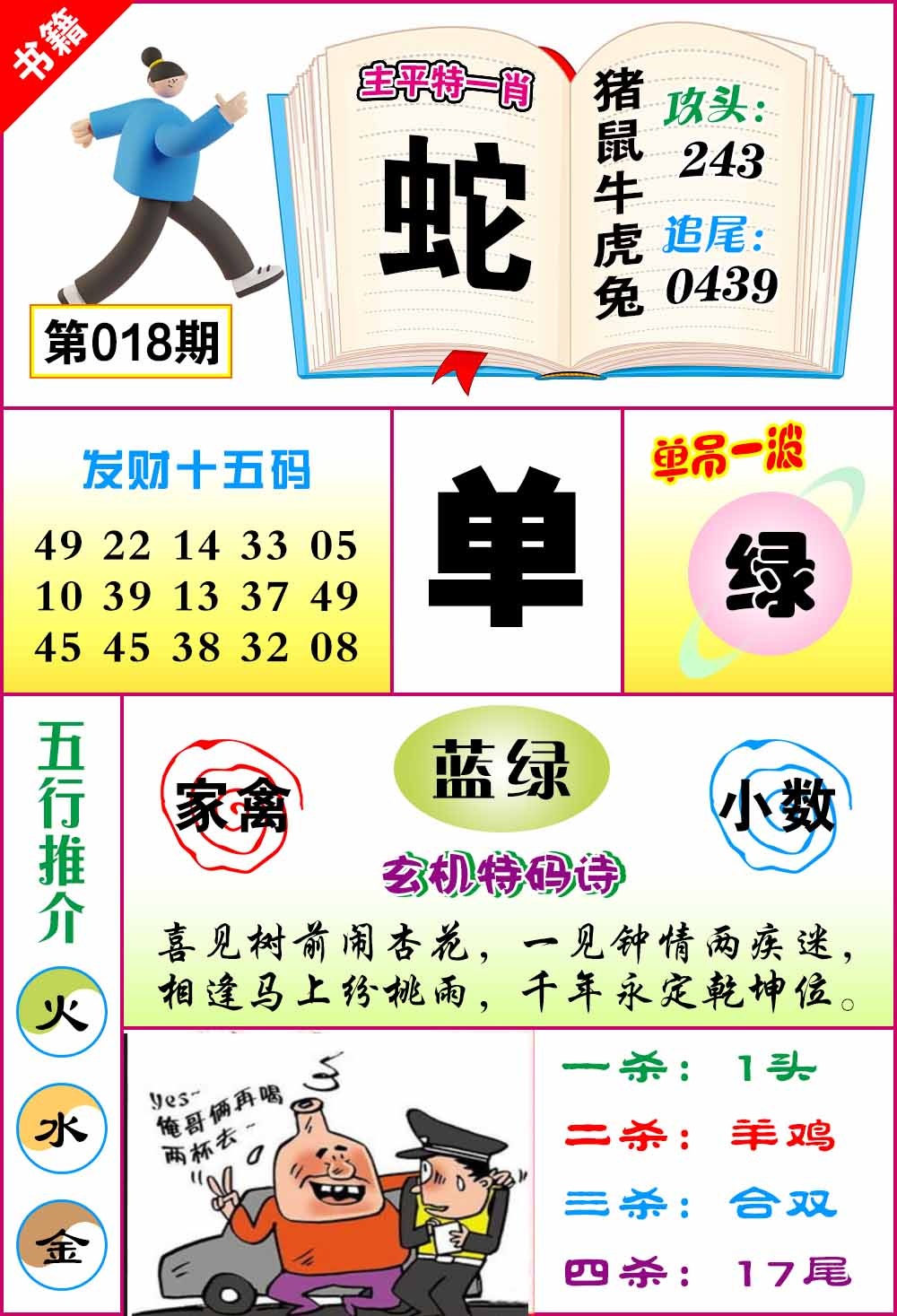 018期澳门钻石十五码[图]