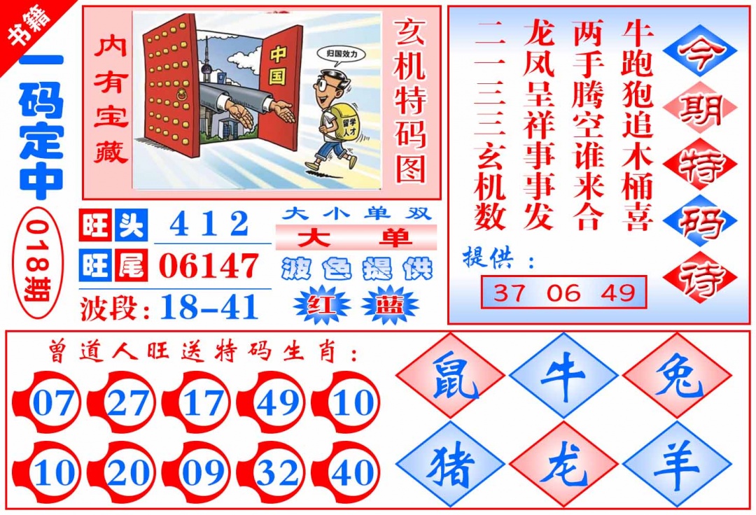 018期澳门定乾坤[图]
