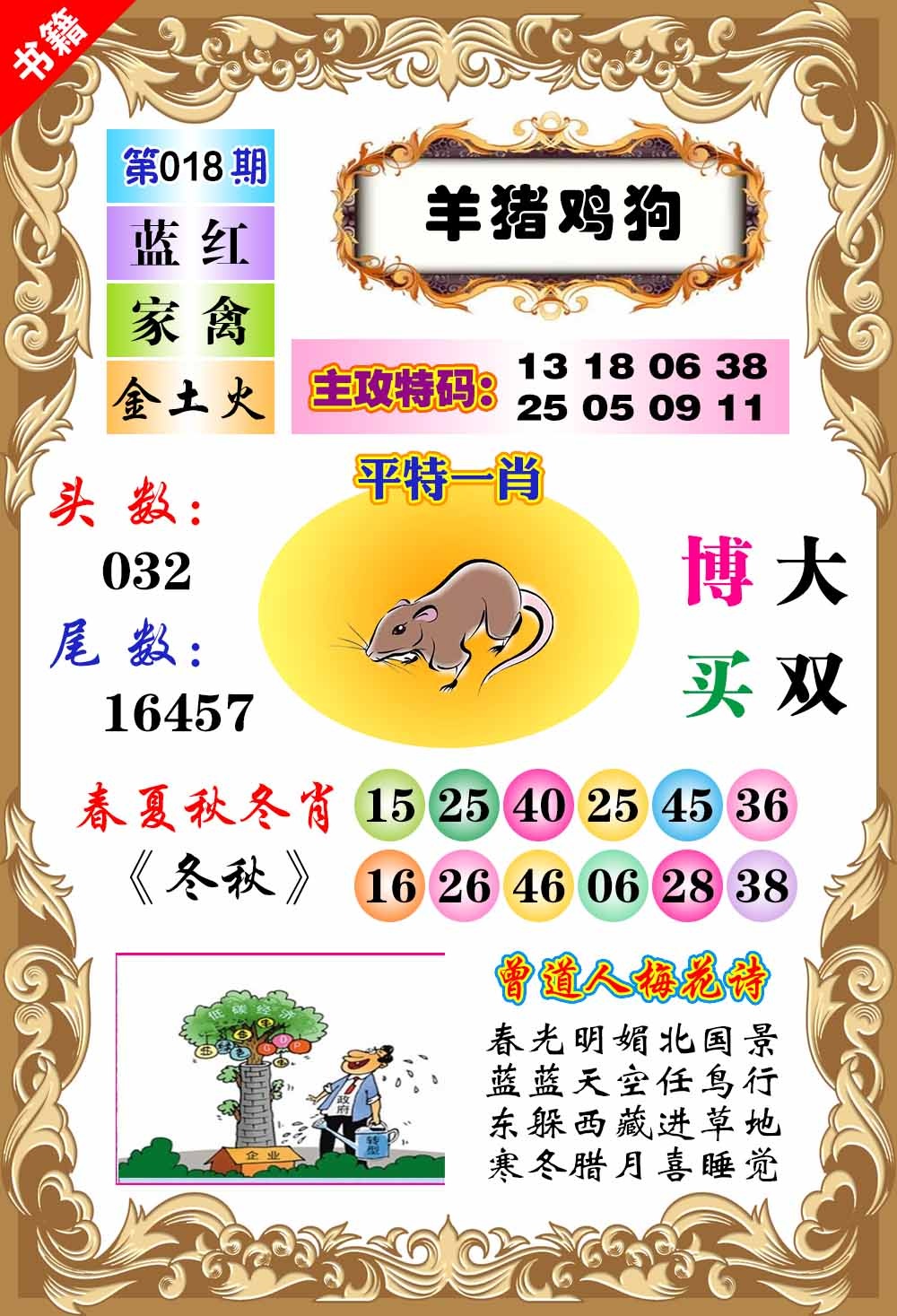 018期澳门特码旺[图]