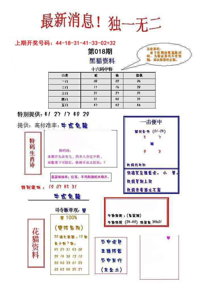 018期独一无二[图]