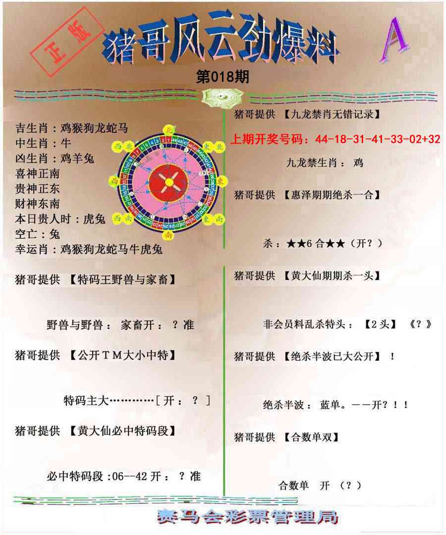 018期猪哥风云劲爆料A[图]