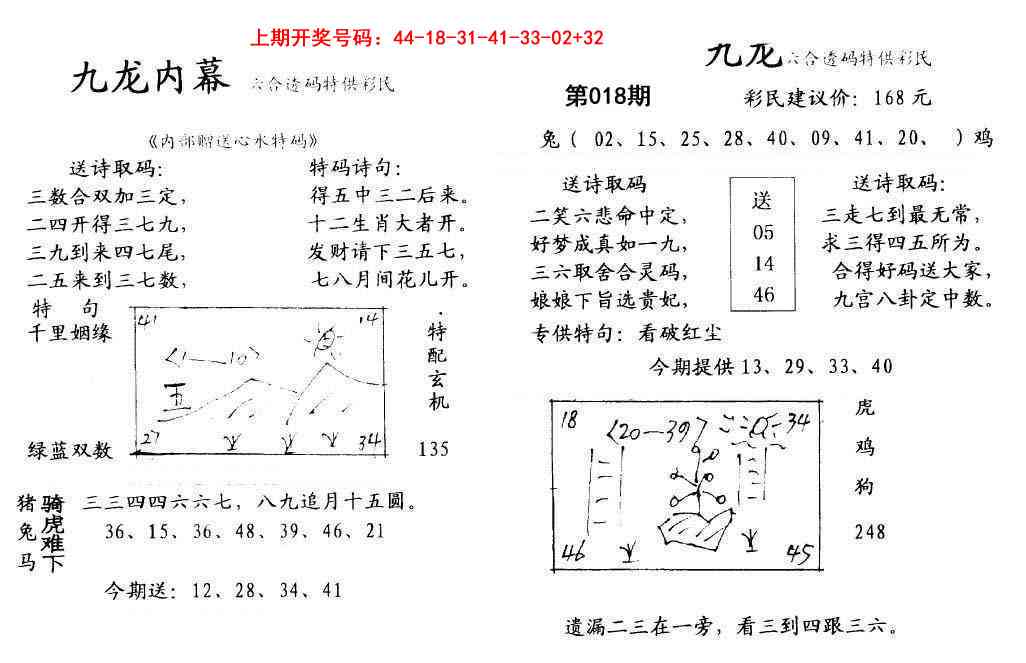018期九龙内幕[图]
