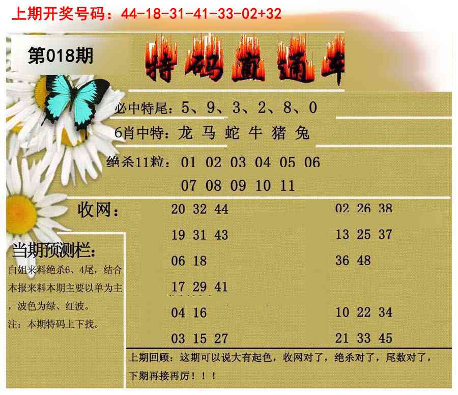 018期特码直通车[图]