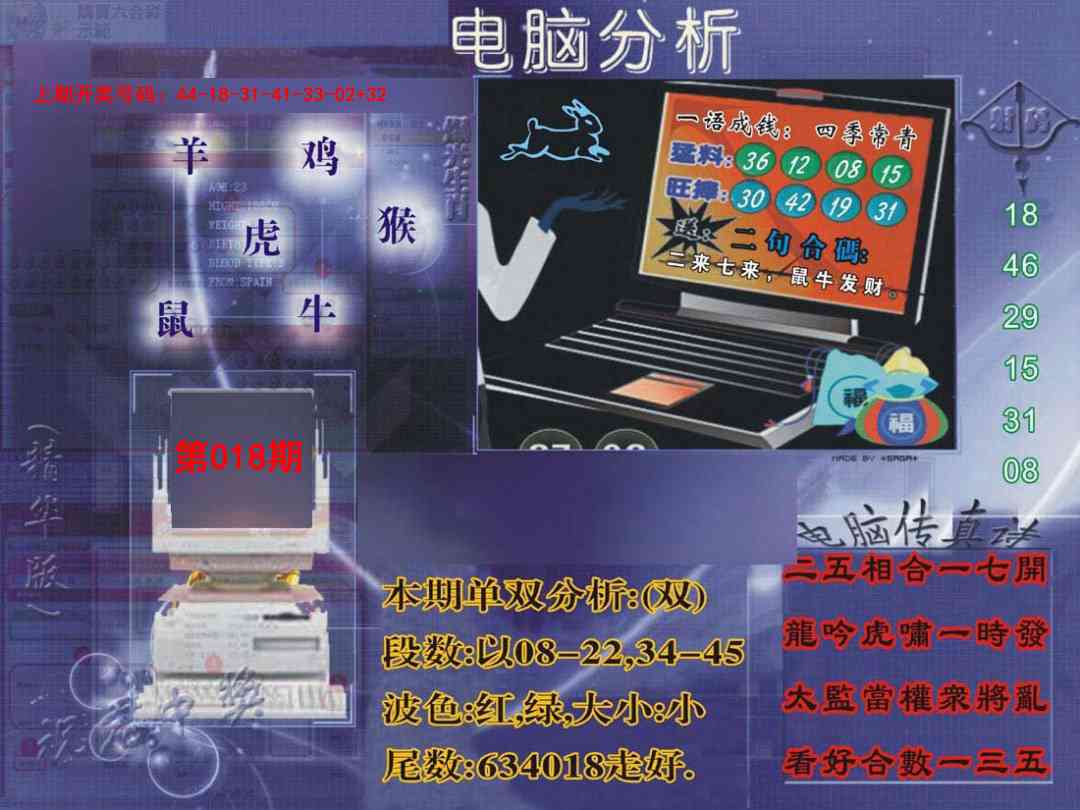 018期正版电脑分析贴士報[图]