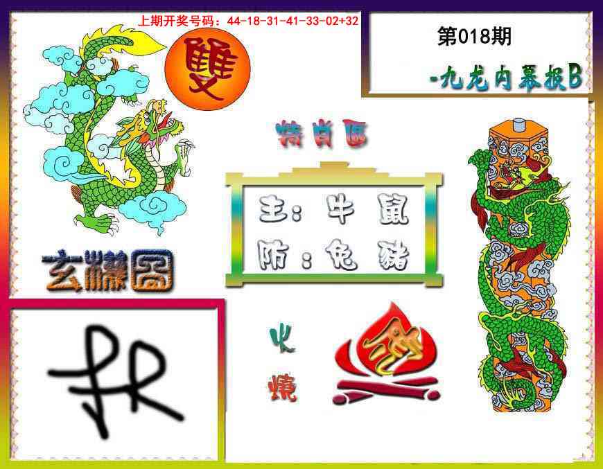018期九龙内幕特肖图B[图]